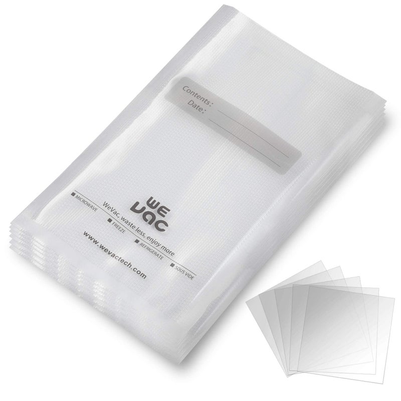 Wevac Vacuum Sealer Bags 100 Gallon 11x16 Inch for Food Saver, Seal a Meal, Weston. Commercial Grade, BPA Free, Heavy Duty, Great for vac storage, Meal Prep and Sous Vide - Image 1